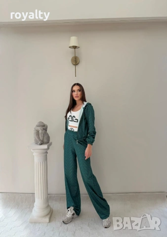 Зелен Дамски Комплект Три Части , снимка 3 - Спортни екипи - 53463772