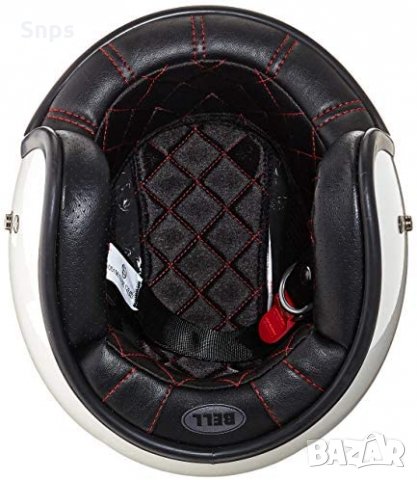 Каска за мотор Bell Helmets Custom 500 Vintage Solid white XL, снимка 2 - Аксесоари и консумативи - 36004142