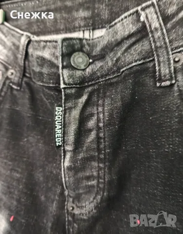 Черни дънки Dsquared2 , снимка 3 - Дънки - 55986490