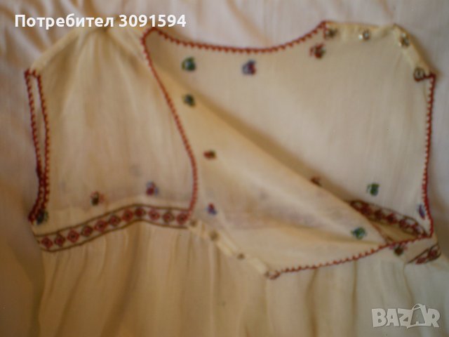 Ретра детска рокля ръчноо бродирана копринен кенар, снимка 6 - Антикварни и старинни предмети - 41335078