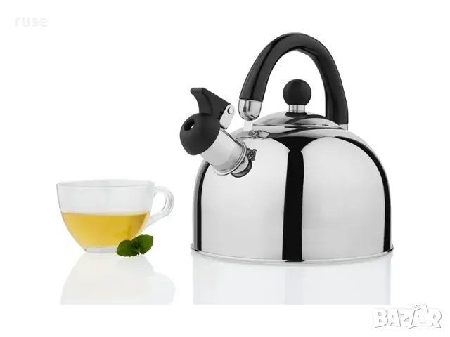 НОВИ! Чайник свирещ 2л индукция/газ/керамични/електр. котлони инокс, снимка 5 - Аксесоари за кухня - 48968218