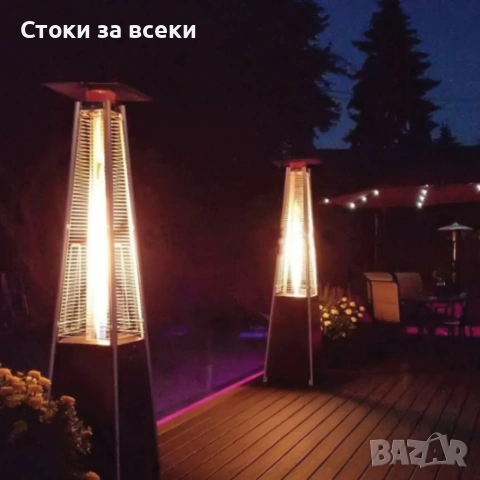 Газов отоплител-чадър 13 kW, 227 см – външен газов отоплител с калъф и защита + маймунка!, снимка 6 - Друго търговско оборудване - 53258159