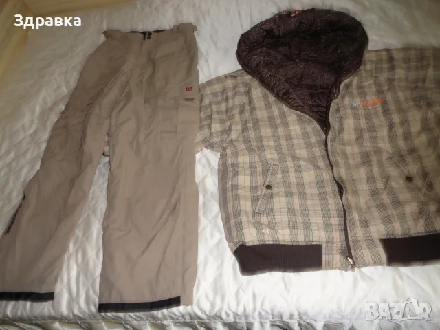 Зимен мъжки ски екип Л размер топъл и плътен