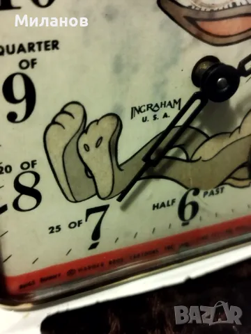 Стар механичен будилник, настолен часовник, снимка 5 - Антикварни и старинни предмети - 49580824