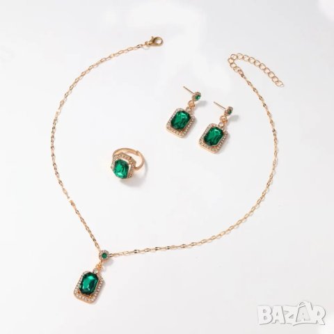 Бижутериен комплект от 4 части, снимка 5 - Бижутерийни комплекти - 44322707