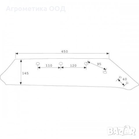 073006 / 073007 KVERNELAND лемеж 18’’, снимка 2 - Селскостопанска техника - 40345385