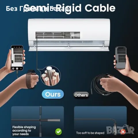 Нова HD ендоскоп камера 1080P за инспекция iOS Android Бороскоп уред, снимка 8 - Други стоки за дома - 47859571