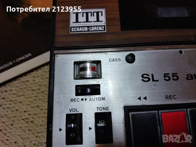 Ретро касетофон ITT, снимка 5 - Радиокасетофони, транзистори - 48436746