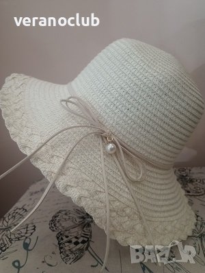 Лятна капела с Малка периферия Перла, снимка 2 - Шапки - 41701837