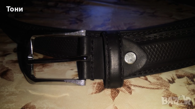 Нов Мъжки Колан Изцяло от Естествена Кожа 125см., снимка 7 - Колани - 52562955