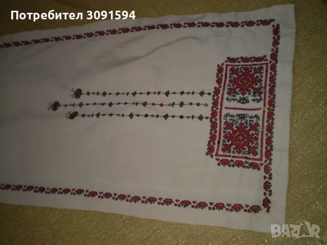 Покривка Българска шевица ръчна изработка антични хилядолетни мотиви , снимка 4 - Антикварни и старинни предмети - 50194495