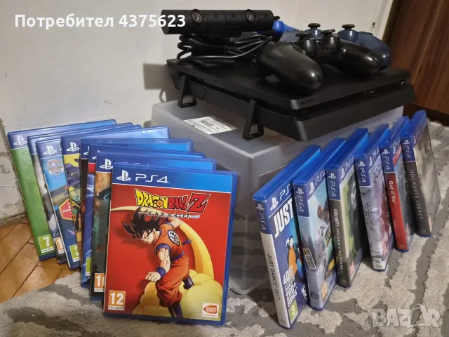 PS4 Slim 500GB + 2TB Seagate Game Drive + 24 игри + 3 DualShock + PS Camera + GuliKit Route Air+ Pro, снимка 3 - PlayStation конзоли - 56238382
