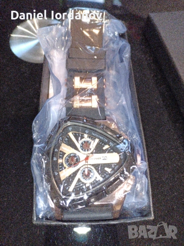 Уникален мъжки метален воден часовник до 5м под вода, снимка 3 - Мъжки - 53773074