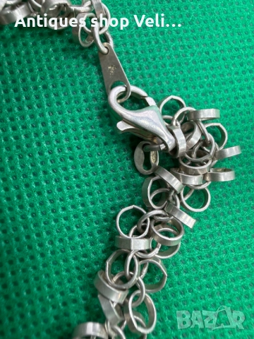 Сребърно колие №7708, снимка 3 - Колиета, медальони, синджири - 52721145