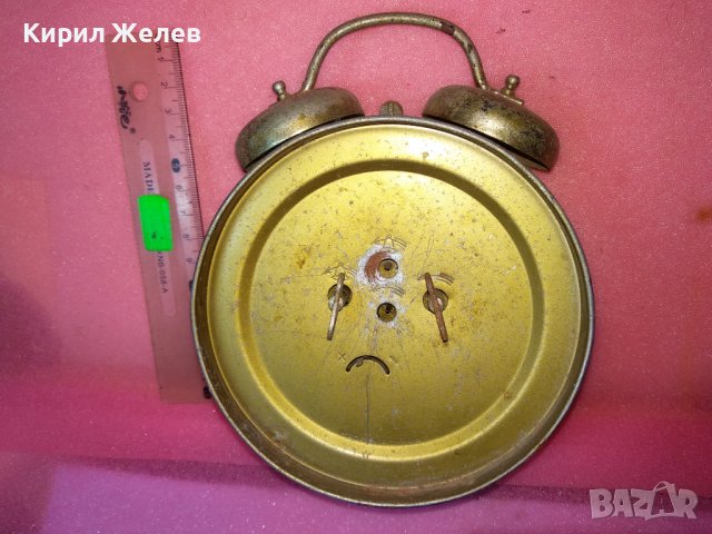 ARADORA MADE IN ROMANIA Стар РУМЪНСКИ КОЛЕКЦИОНЕРСКИ МЕХАНИЧЕН ВИНТИДЖ БУДИЛНИК АРАДОРА 43676, снимка 6 - Антикварни и старинни предмети - 44466016