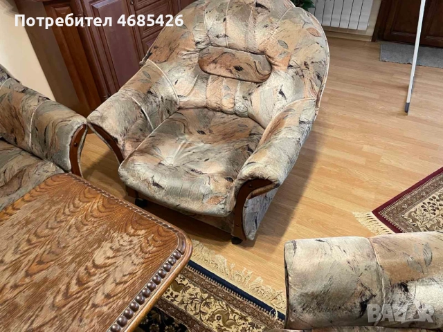 Холна гарнитура и маса, снимка 6 - Дивани и мека мебел - 52821931