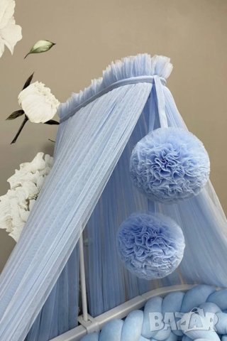 Балдахин за детско легло + Стойка за балдахин за кошара, снимка 2 - Кошарки - 41699718