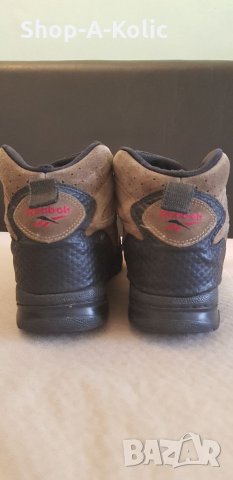 Vintage Retro 90s REEBOK Hexalite Hiking Boots Tan Suede Black Leather, снимка 4 - Кецове - 35667127