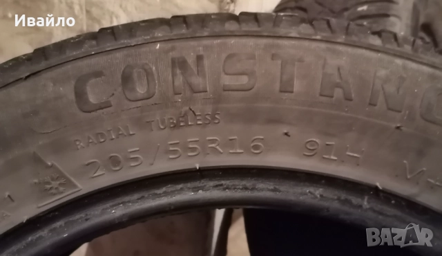Продавам 2 броя зимни гуми 205.55.16 на 1 сезон дот 2019 , снимка 3 - Гуми и джанти - 52592394