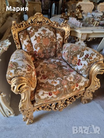 Италианска барокова холна гарнитура  028, снимка 2 - Дивани и мека мебел - 35809814