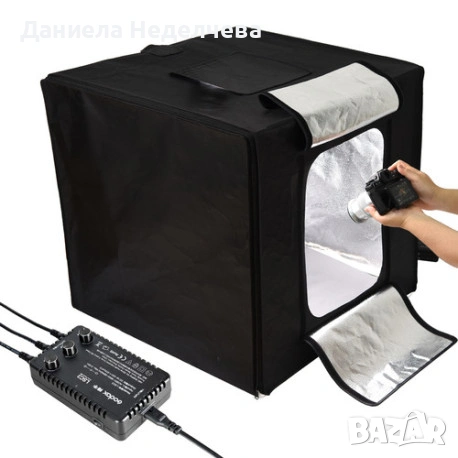 Палатка с вградено LED осветление Godox LST60 LED Light Tent Kit, снимка 5 - Чанти, стативи, аксесоари - 53161105