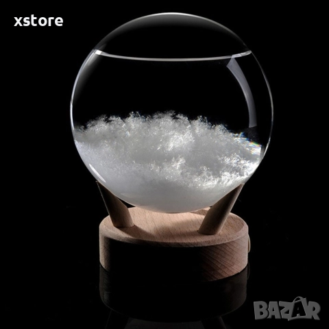 Сфера с LED лампа и кристали за времето - от буреносно стъкло TQY3, снимка 4 - Други стоки за дома - 52793191