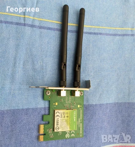 TP-Link Pcie x1 - 300 Mbps wifi модул, снимка 2 - Мрежови адаптери - 56354371