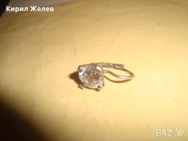 СРЕБЪРНА СКЪПОЦЕННА ОБЕЦА СРЕБРО 925 с ФАСЕТИРАН ЮВЕЛИРНО СКЪП КАМЪК ЦИРКОН 25603, снимка 9 - Обеци - 35819958