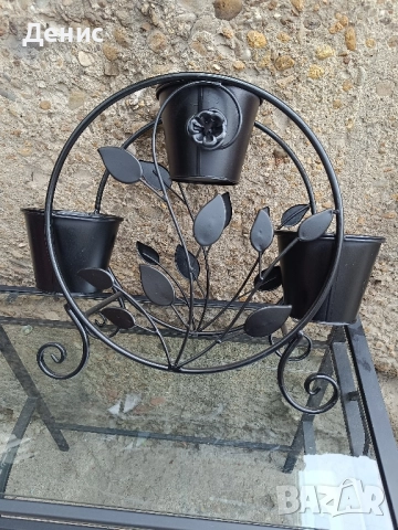 цветарник метален , снимка 6 - Декорация за дома - 51762024
