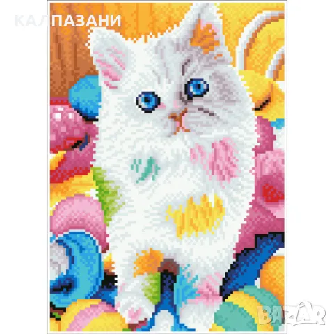 Diamond Dotz Диамантен гоблен Kitty 10614 диаманта SD4409, снимка 5 - Игри и пъзели - 48993418