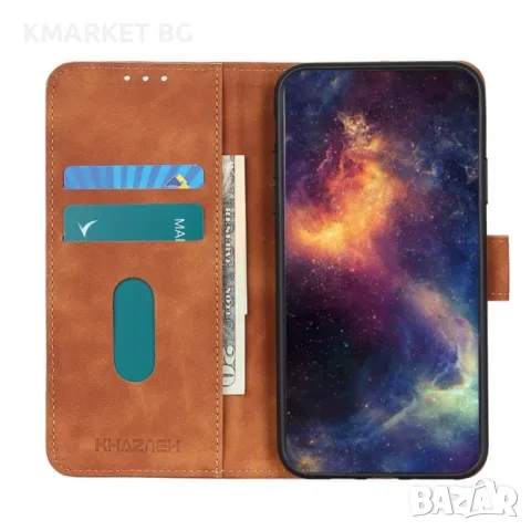 Motorola Moto G53 5G KHAZNEH Retro Style Wallet Кожен Калъф и Протектор, снимка 7 - Калъфи, кейсове - 49003901
