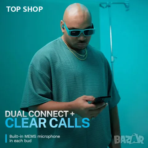 JLab Go Pop ANC Smart активни слушалки с шумопотискане, Bluetooth с микрофон, IP55, снимка 7 - Безжични слушалки - 49419870