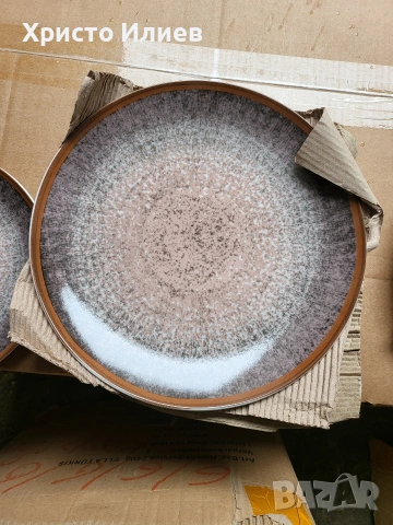 Комплект за хранене от порцелан van Well Ella 24 части Комплект чинии сервиз, снимка 2 - Сервизи - 53227927