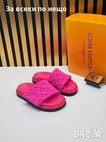 Louis Vuitton Дамски Розови Чехли Луис Витон Код SEM-566, снимка 4 - Чехли - 55875298