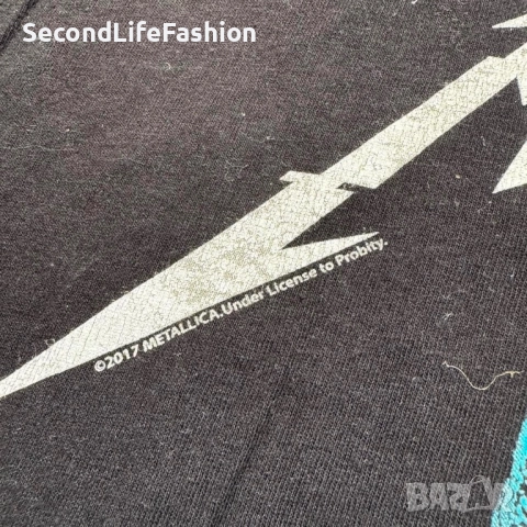 Fruit of the Loom Тениска Metallica Papa Het Was Horseman, мъжка размер XL графичен принт, снимка 4 - Тениски - 52287768