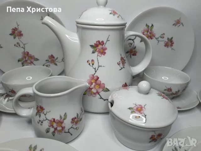Сервиз за чай от фин немски порцелан Arzberg, снимка 3 - Сервизи - 47794480