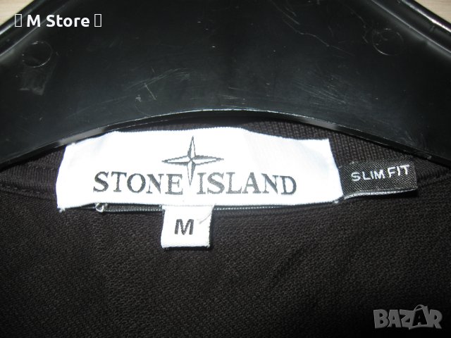 Stone Island оригинална мъжка тениска блуза с яка, снимка 5 - Тениски - 40920649