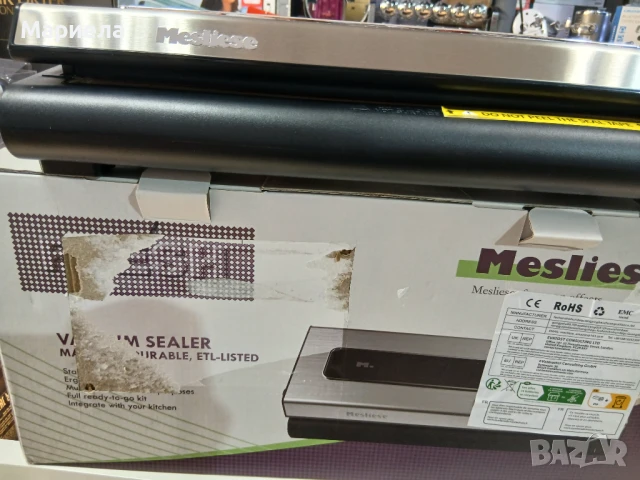 Вакуумна машина Mesliese, мощна 90Kpa , 120w / Уред за вакуумиране на мокри и сухи храни, снимка 5 - Други - 50878106