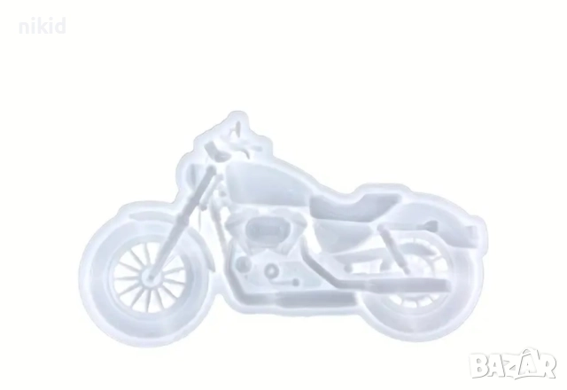 Голям Мотор Мотоциклет силиконов молд форма фондан шоколад смола гипс декор, снимка 4 - Форми - 51828491