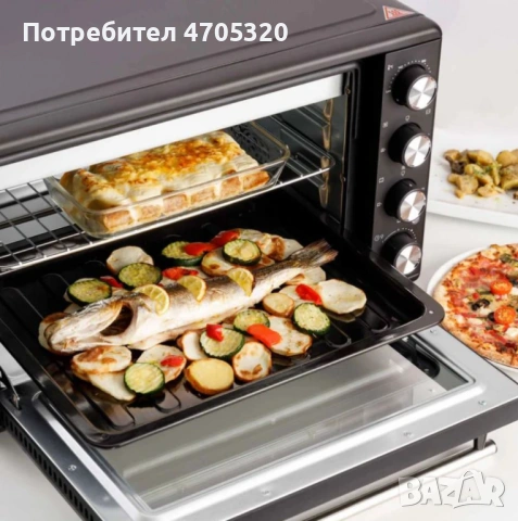Електрически фурни Taurus Horizon – 30L, 45L и 60L, 15 функции, таймер 90 мин. и двойно стъкло, снимка 8 - Микровълнови - 53065413