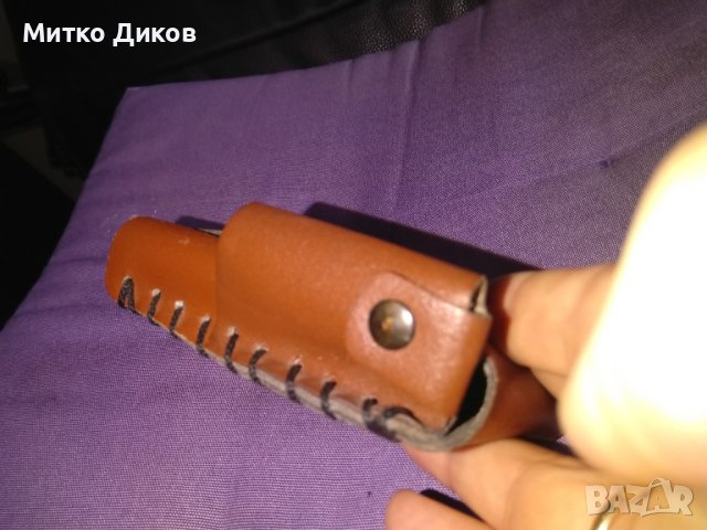 Калъвче за цигари и запалка естествена кожа за кръста за колан Монте Карло Давидоф 110х65х25мм, снимка 4 - Табакери - 41772920