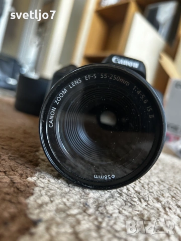 Canon EOS 750D + обектив EF-S 55-250mm IS II, снимка 6 - Фотоапарати - 53848008