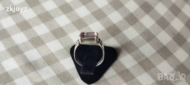 СРЕБЪРЕН ПРЪСТЕН с ЦИРКОН 2.42 гр./проба 925, снимка 5 - Пръстени - 48981329