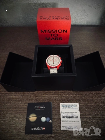 Продавам: 3 броя Omega X Swatch Bioceramic Moonswatch, снимка 5 - Мъжки - 53580086