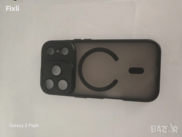 MagSafe калъф за iPhone 17 Pro / 17 Pro Max–опушен матов гръб, черна рамка, снимка 6 - Калъфи, кейсове - 52098264