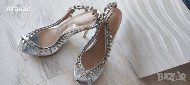 Дамски сандали с кристали , снимка 9 - Дамски елегантни обувки - 41973433