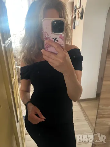 Дълга черна рокля, снимка 5 - Рокли - 49870591