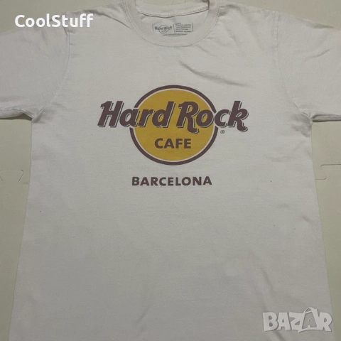 Тениска Hard Rock Cafe Barcelona Размер S, снимка 2 - Тениски - 53850317