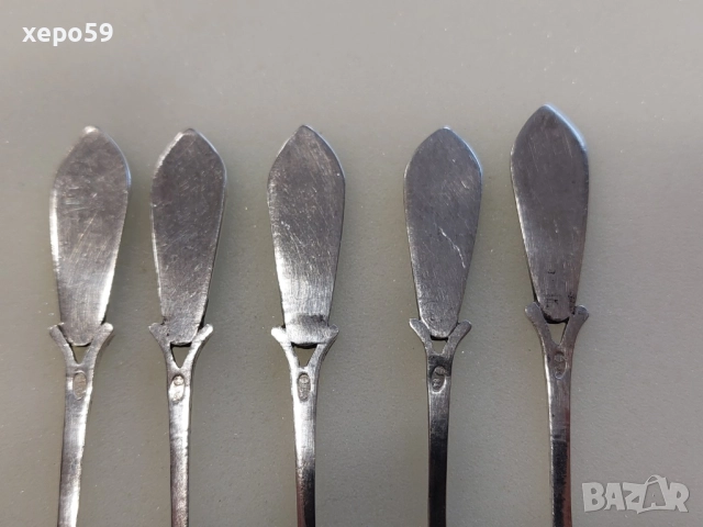 ССребърни 84 руски лъжички с емайл за чай или кафе-120 лв за брой,сребро 84, снимка 6 - Прибори за хранене, готвене и сервиране - 52637844