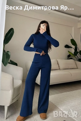 Дамски комплект фино плетиво , снимка 2 - Комплекти - 52949988